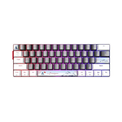 Bàn phím cơ không dây Edra EK361W Snow Yellow Switch